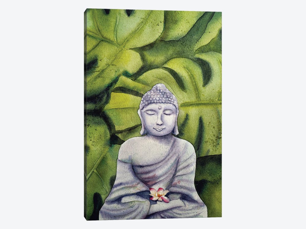 Jungle Buddha by Delnara El 1-piece Canvas Art