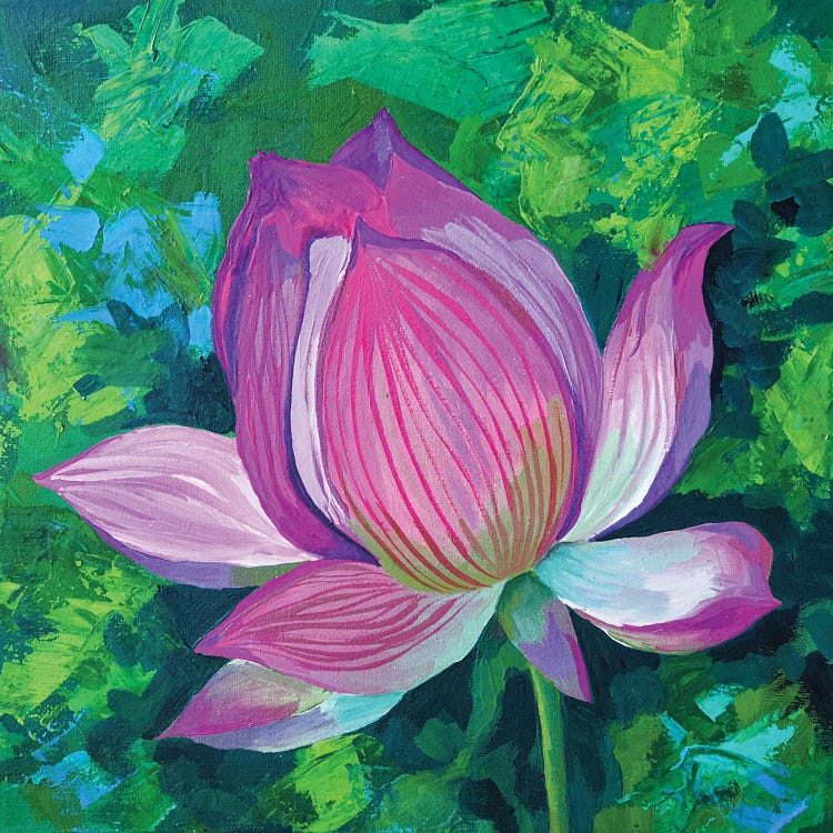 Lotus Lily by Delnara El wall art