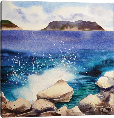 Mediterranean Sea Canvas Art Print - Delnara El