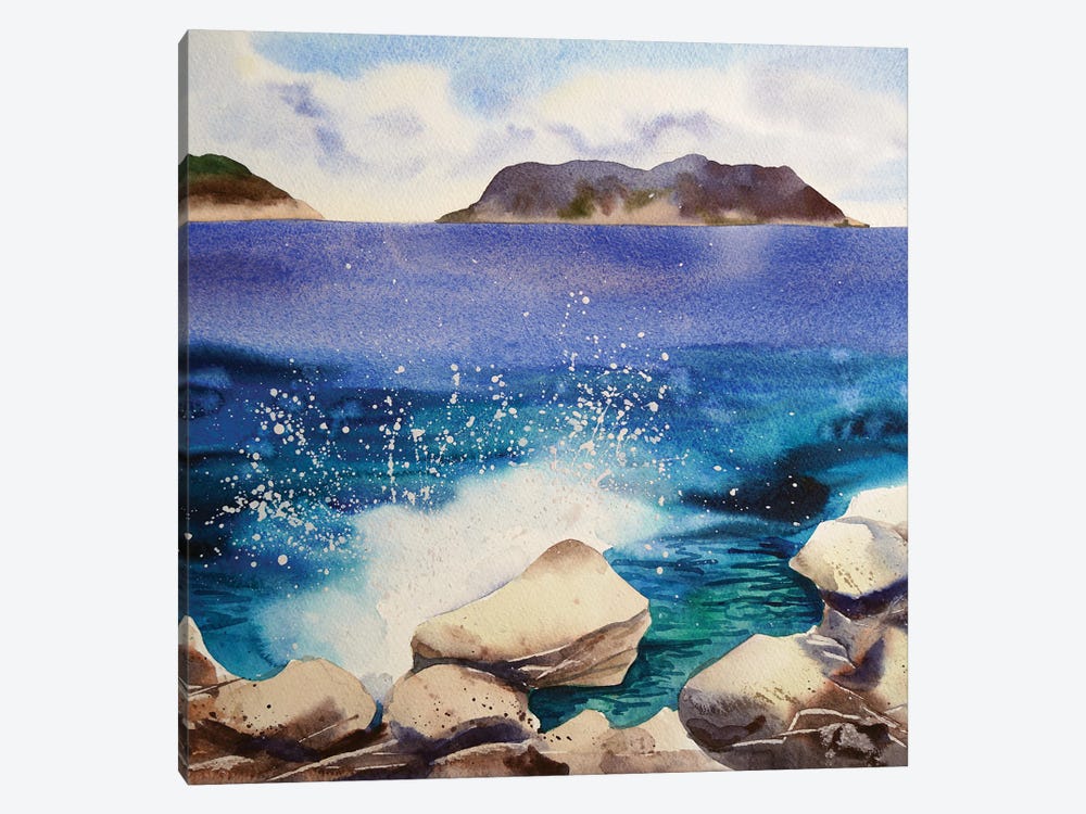 Mediterranean Sea by Delnara El 1-piece Canvas Print