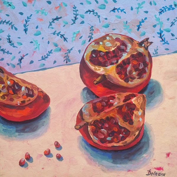 Pomegranates: Pomegranates by Delnara El