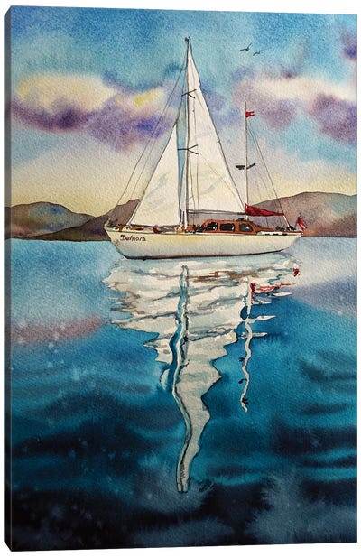 Sail Of Hope Canvas Art Print - Delnara El