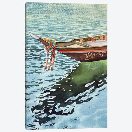 Traditional Thai Boat Canvas Print #DER75} by Delnara El Canvas Art Print