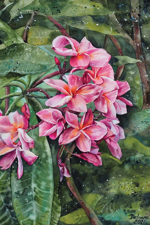 Tropical by Delnara El wall art