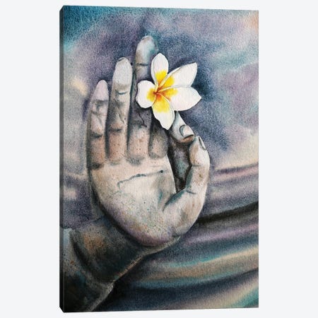 We Are All Is Flowers In Buddha's Hands I Canvas Print #DER82} by Delnara El Art Print