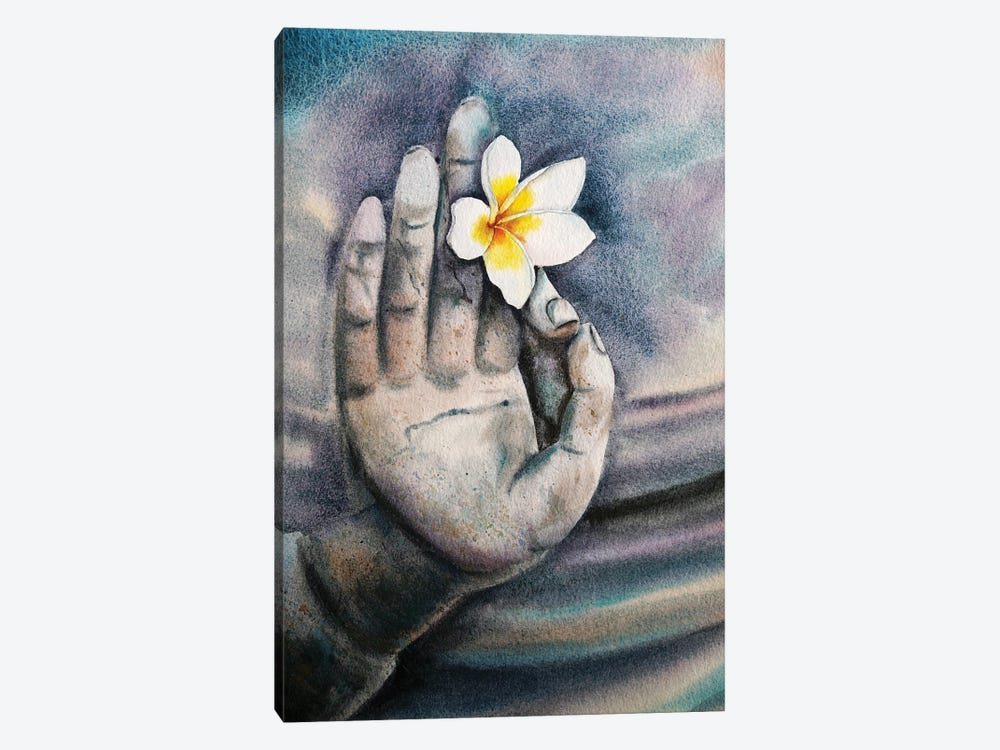 We Are All Is Flowers In Buddha's Hands I by Delnara El 1-piece Art Print
