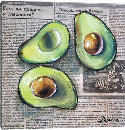 Avocado Canvas Art Print - Delnara El