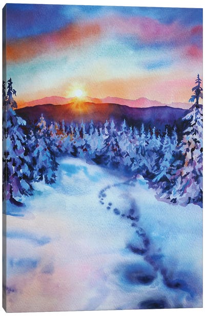 Winter's Tale Canvas Art Print - Delnara El