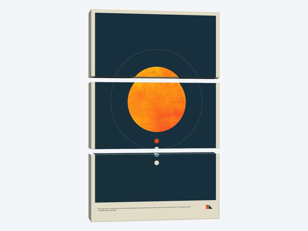 Habitable Zone by 2046 Design 3-piece Canvas Wall Art