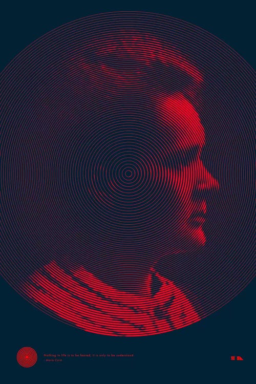 Marie Curie by 2046 Design wall art