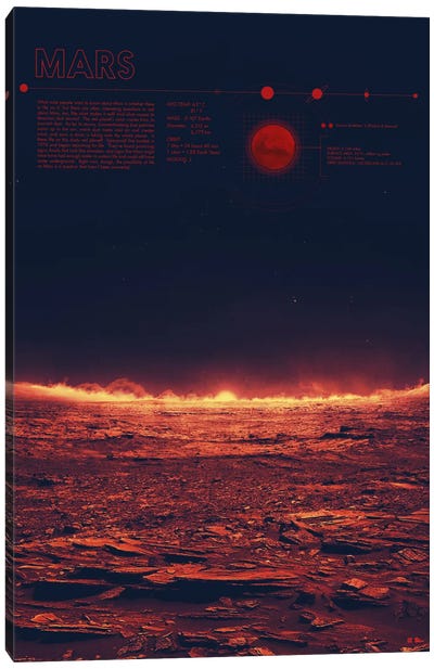 Mars Canvas Art Print - 2046 Design