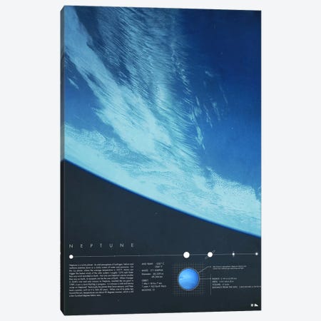 Neptune Canvas Print #DES19} by 2046 Design Canvas Print