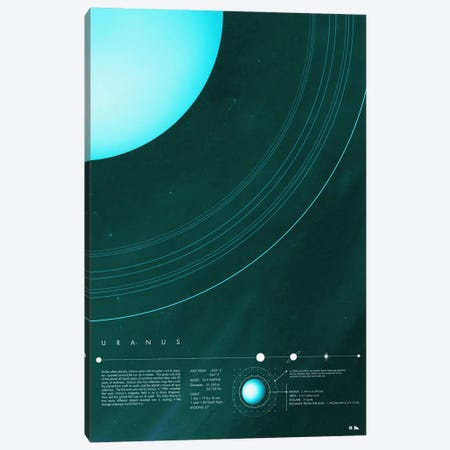 Uranus Canvas Print #DES21} by 2046 Design Canvas Art