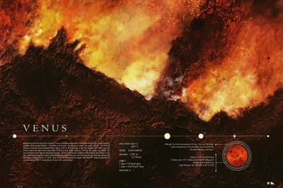 Venus by 2046 Design framed canvas print