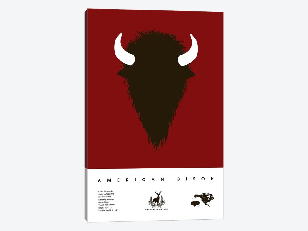 American Bison by 2046 Design 1-piece Canvas Art Print