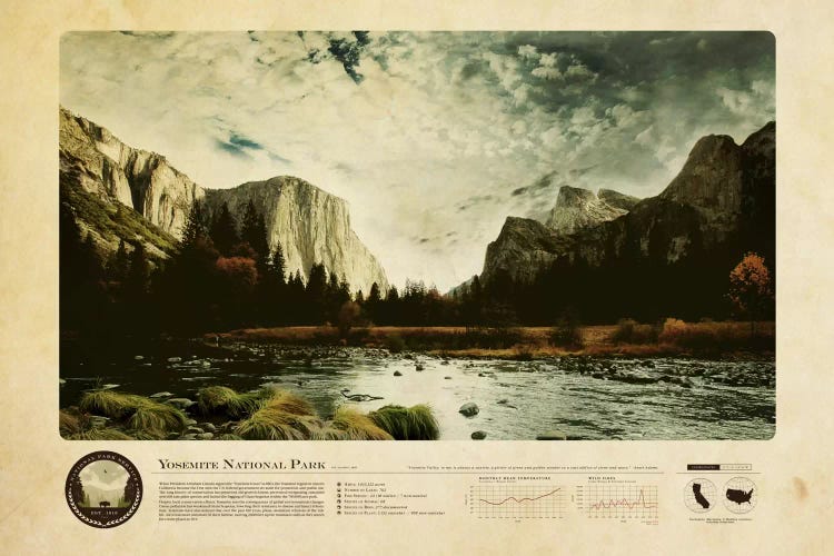 Yosemite National Park by 2046 Design wall art