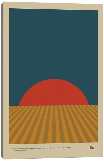 Grain Canvas Art Print - '70s Sunsets