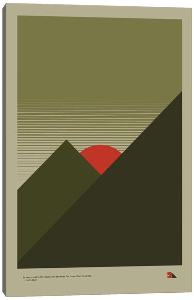 Mountains Canvas Art Print - Mountain Sunrise & Sunset Art