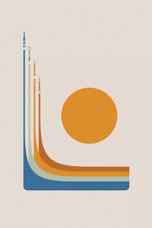 Space Race - NASA by 2046 Design wall art