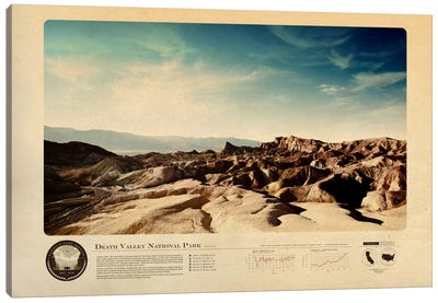 Death Valley National Park Canvas Art Print - National Parks Travel Posters