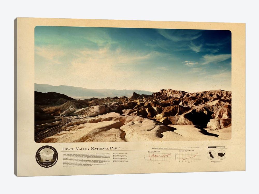 Death Valley National Park by 2046 Design 1-piece Canvas Print