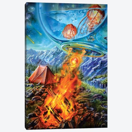 Camping Trip Canvas Print #DET10} by Derek Turcotte Canvas Wall Art