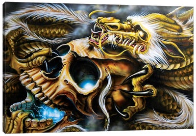 Quest Of The Golden Dragon Canvas Art Print - Derek Turcotte