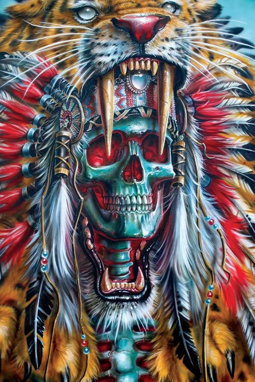 Sabertooth Warrior by Derek Turcotte wall art