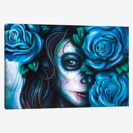 Skull Girls III Canvas Print #DET46} by Derek Turcotte Canvas Wall Art