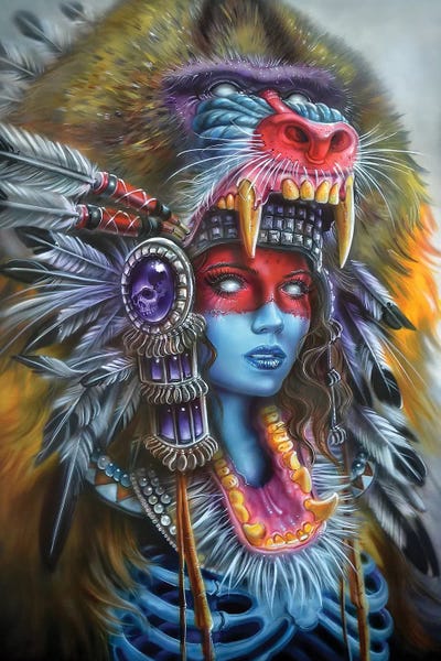 Primates: Babboon Huntress by Derek Turcotte