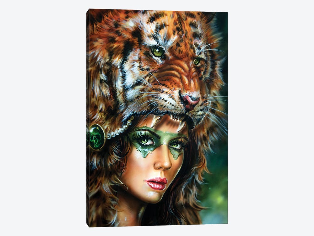 Tiger Huntress II by Derek Turcotte 1-piece Art Print