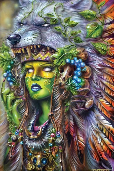 Pop Surrealism & Lowbrow: Forest Druid by Derek Turcotte