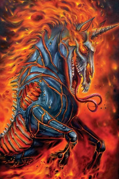Metal Unicorn by Derek Turcotte canvas print