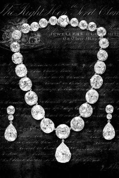 Black & White Pop Culture Art: Her Majesty's Jewels II by Deborah Devellier