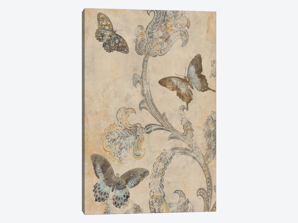 Papillion Decoratif I by Deborah Devellier 1-piece Canvas Print