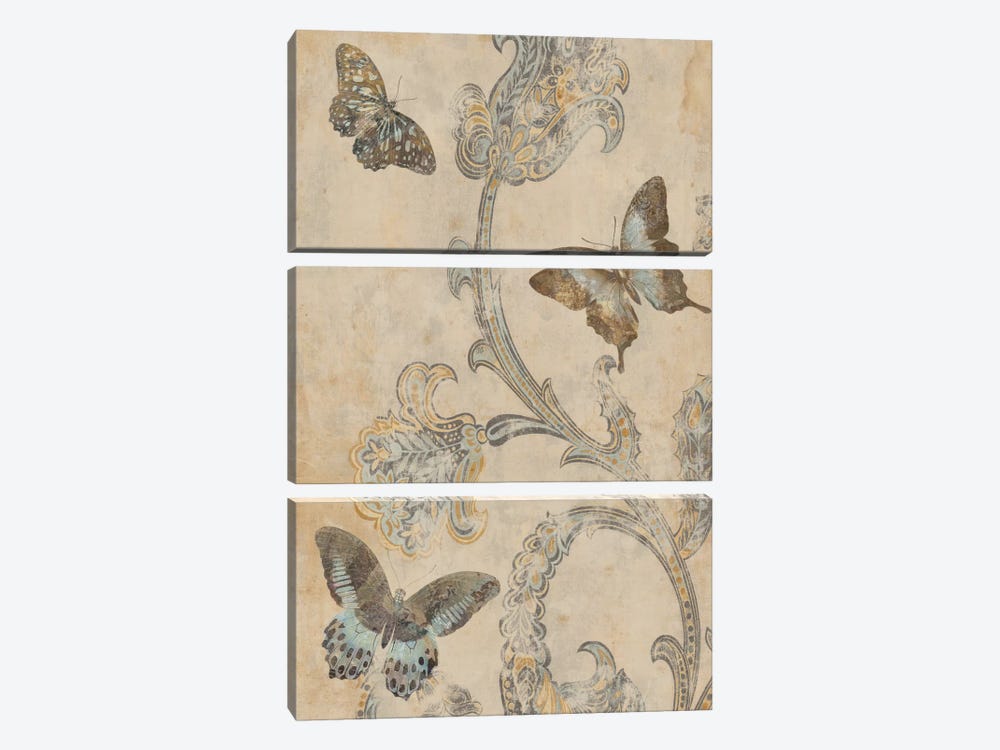 Papillion Decoratif I by Deborah Devellier 3-piece Art Print