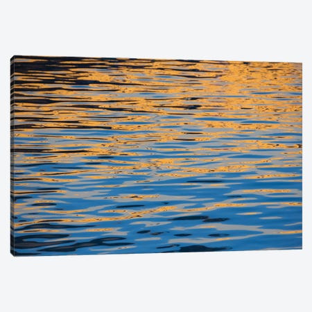 An Abstract Look At Sunset Colors Reflected On A Calm Ocean, Canary Islands, Spain Canvas Print #DFH133} by David Fleetham Canvas Art
