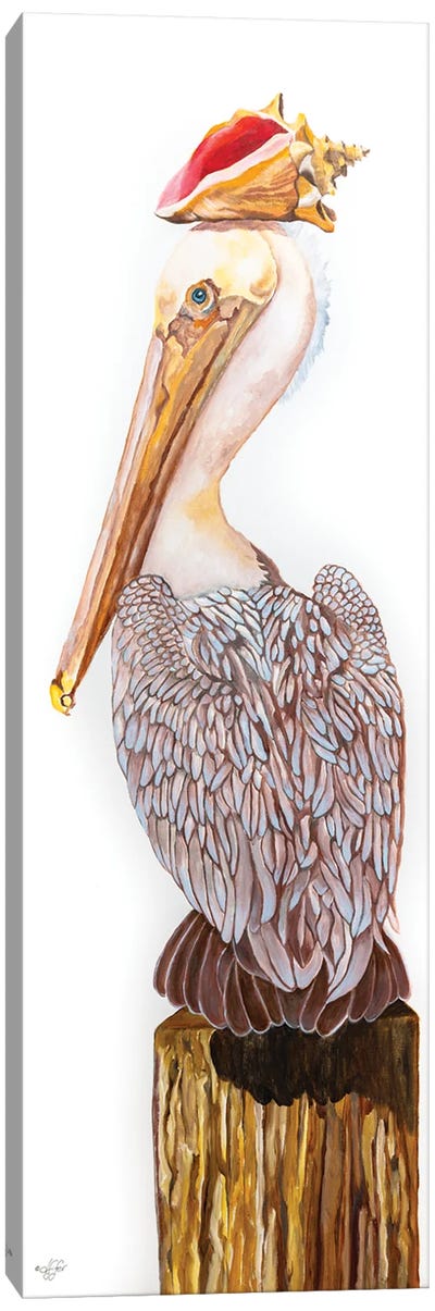 Balance Canvas Art Print - Pelican Art