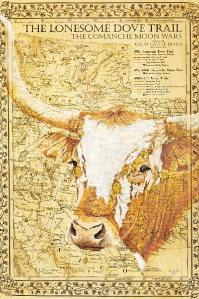 Bulls: Lonesome Dove Trail by Diane Fifer