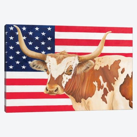 America Strong Canvas Print #DFI45} by Diane Fifer Canvas Art Print