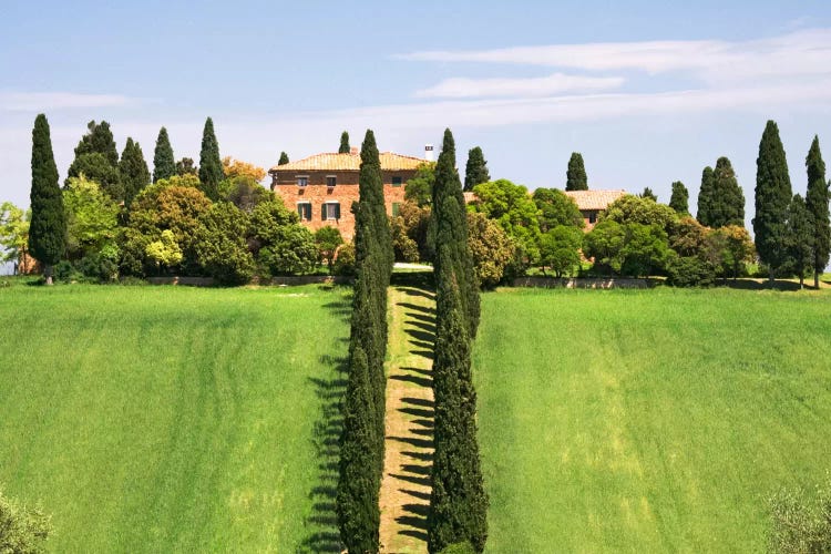 Country Estate, Val d'Orcia, Tuscany Region, Italy by Dennis Flaherty wall art