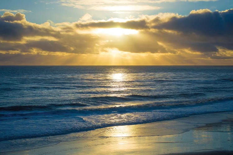 Beach Sunset Surfers by Doug Foulke wall art