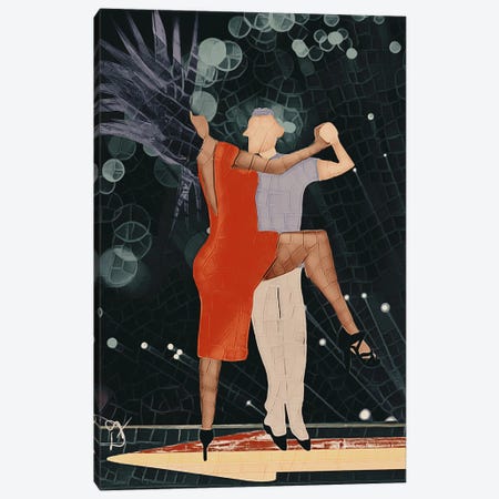 Dancer Mosaic Canvas Print #DFR11} by Darla Ferrara Canvas Artwork