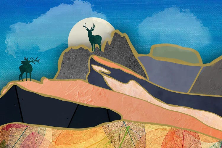 Deer On The Mountains