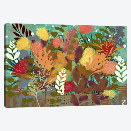 Floral Abstract Canvas Print #DFR19} by Darla Ferrara Canvas Artwork