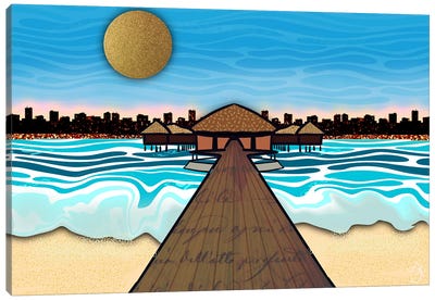 Beach Resort Canvas Art Print - Darla Ferrara