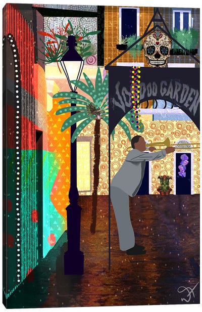 French Quarter Canvas Art Print - Jazz Art