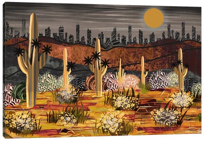 Night Desert Canvas Art Print - Darla Ferrara