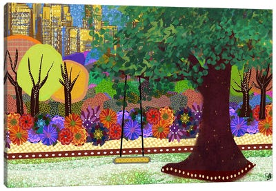 Tree Swing Canvas Art Print - Darla Ferrara