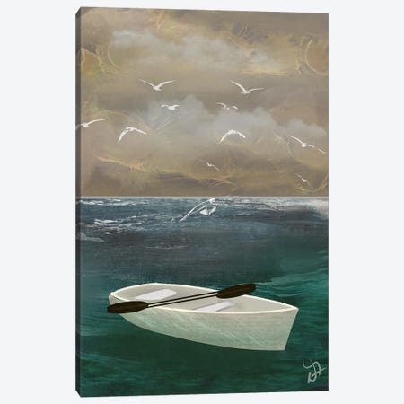 Seagulls Canvas Print #DFR57} by Darla Ferrara Canvas Art Print